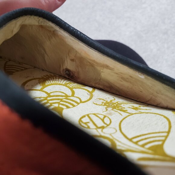 FLY LONDON Yake Ankle Strap Wedge Shoes Heels Leather Poppy Orange Women's 38 - Picture 13 of 13